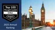 I’m honoured to be recognised as one of the Top 100 B2B Thought Leaders, Analysts & Influencers You Should Work With in 2025 by Thinkers360!