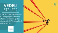 Vedeli ste, že za rok 2023 bolo odhalených 692 nelegálnych zamestnávateľov a celkovo inšpekcia práce zistila 1172 nelegálnych zamestnancov?