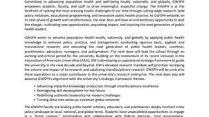 George Washington University retains Park Square Executive Search to assist in the search for the next dean of the Milken Institute School of Public Health.