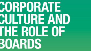 Corporate Culture and the Role of Boards