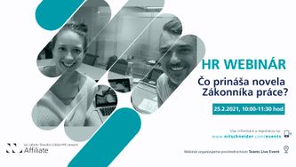 HR Webinár: Čo prináša novela Zákonníka práce?