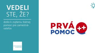 Vedeli ste, že došlo k zvýšeniu štátnej pomoci pre zamestnávateľov?