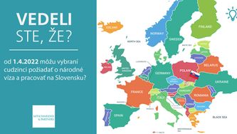 Vedeli ste, že od 1.4. môžu vybraní cudzinci požiadať o národné víza a pracovať na Slovensku?
