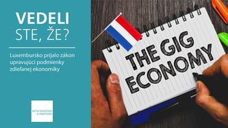 Vedeli ste, že Luxembursko prijalo zákon upravujúci podmienky zdieľanej ekonomiky?