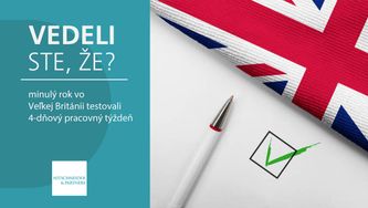 Vedeli ste, že minulý rok vo Veľkej Británii testovali 4-dňový pracovný týždeň?