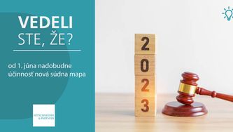 Vedeli ste, že od 1. júna nadobudne účinnosť nová súdna mapa?