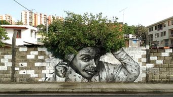 Street art meets nature