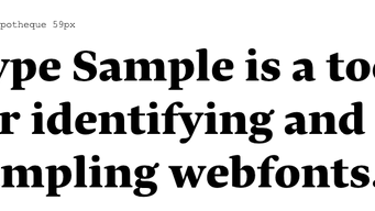 Type Sample tool