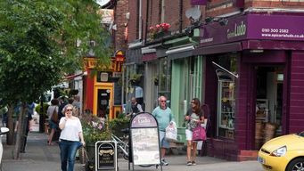 A Manchester street became the UK's first ever 'cashless' shopping area in one day experiment