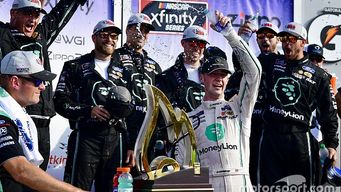 Moneylion #22 car places first
