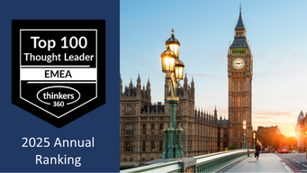 I’m honoured to be recognised as one of the Top 100 B2B Thought Leaders, Analysts & Influencers You Should Work With in 2025 by Thinkers360!