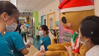 Spreading festive joy at the Children’s Cancer Ward in Singapore