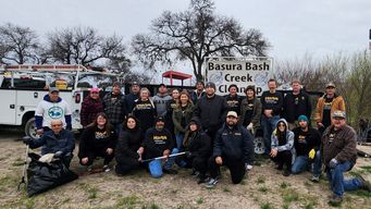 San Antonio Team Collects Trash during Basura Bash 