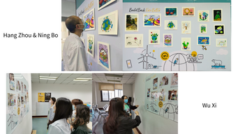 A children's painting show was held in six cites of North East China