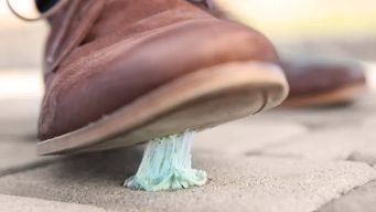 Removing Gum Litter