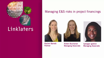 Managing E&S risks in project financings