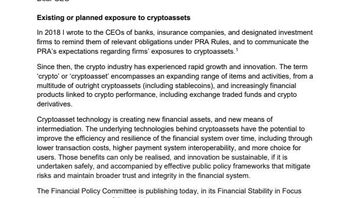Prudential treatment of cryptoassets