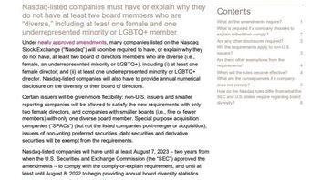 SEC approves Nasdaq’s comply-or-explain board diversity requirement
