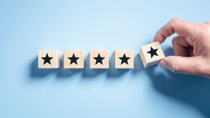 Amazon customer endorsement: under 'review'.