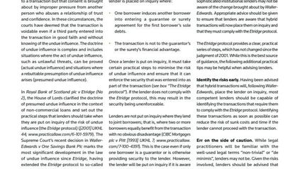 Waller-Edwards v One Savings Bank Plc - Howard Kennedy’s Supreme Court Victory Featured in PLC Magazine