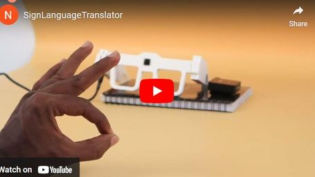 Homemade Sign Language Translator