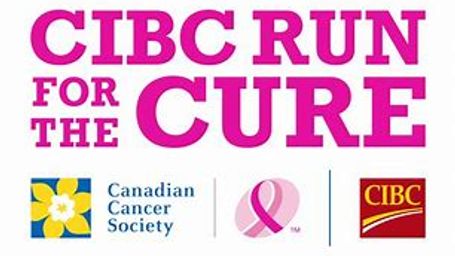 CIBC Run the Cure Marathon EVENT, raising funds for for the Canadian Cancer Society. 