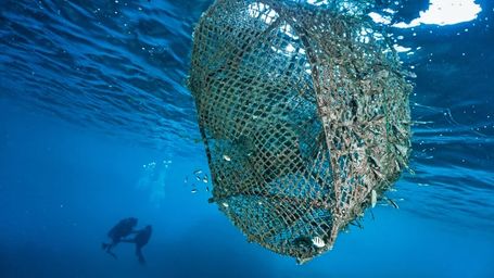"Ghost Nets" left behind in the ocean