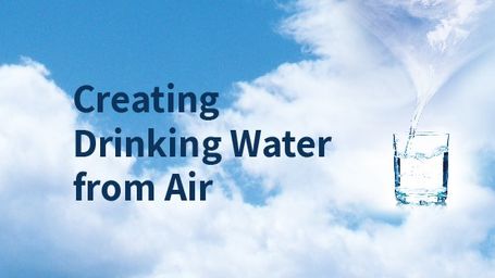 Producing drinking water from air!