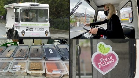 In London, a grocery store on wheels for "zero waste" shopping