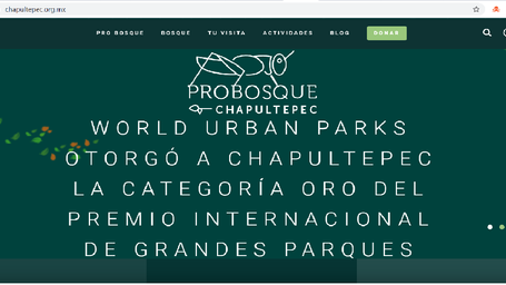 El Bosque de Chapultepec obtuvo el International Large Urban Park Award en 2019