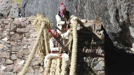 Hand made bridge used for over 500 years gets a hand