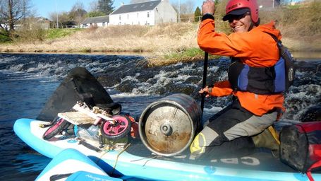 Meet the eco-friendly couple repurposing garbage found in Scotland's rivers