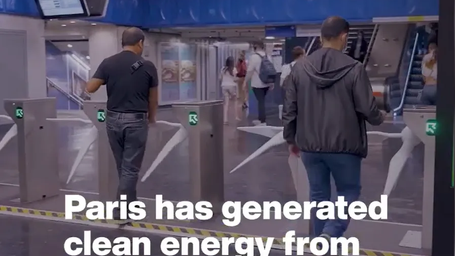 Paris Has Generated Clean Energy From Métro Passengers