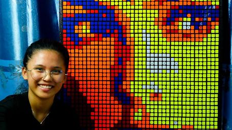 Rubik’s cube artist gets recognition and full ride to college
