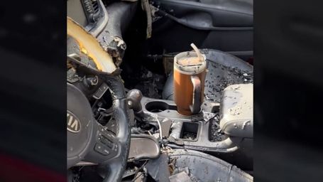 A Stanley Thermos Survives a Car Fire, so Stanley Replaces Both the Mug and the Car