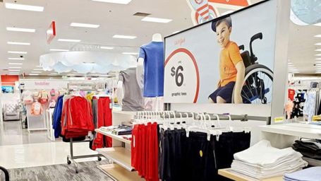 'Absolutely amazing': Toddler who uses wheelchair pictured in awe of Target Ad