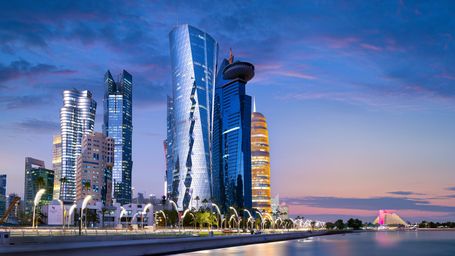 Qatar's air-conditioned streets and parks boost the hospitality sector