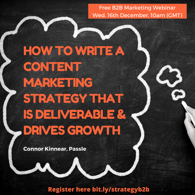 How to write a B2B content marketing strategy that drives growth