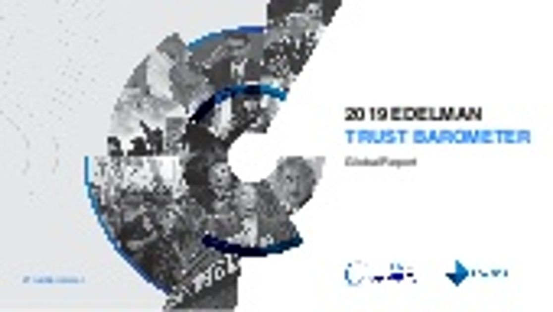 What does the 2019 Edelman Trust Barometer mean for sales enablement?