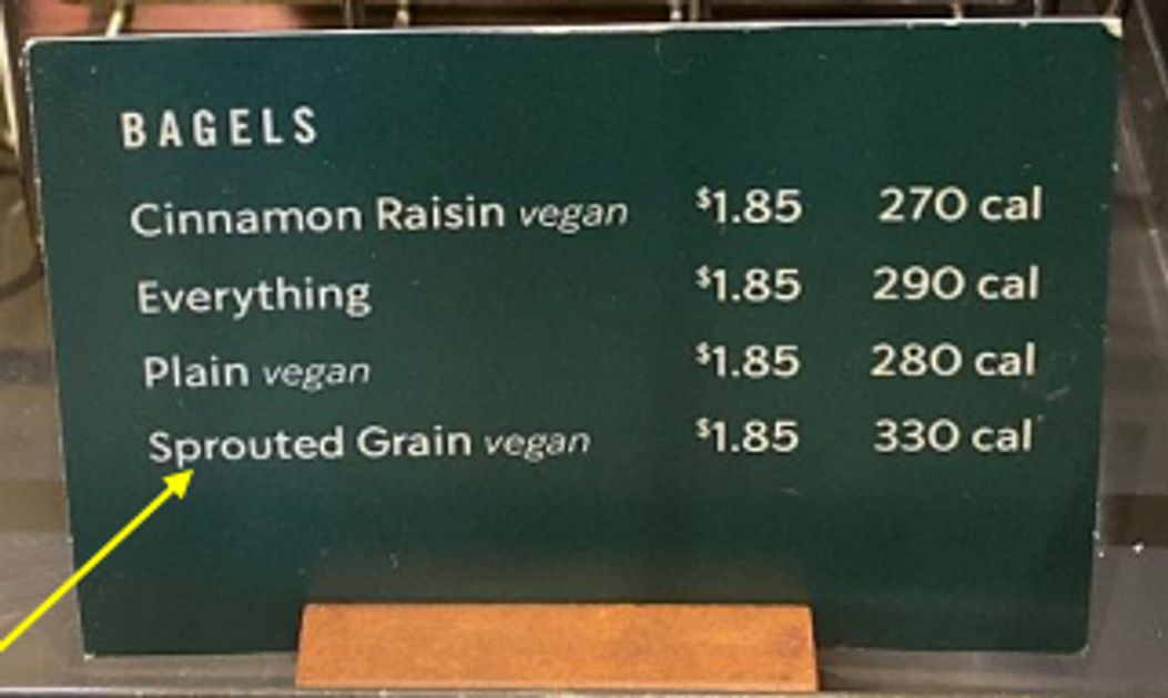 Are Starbucks' "Sprouted Grain" Bagels Made From Mostly Sprouted Grains
