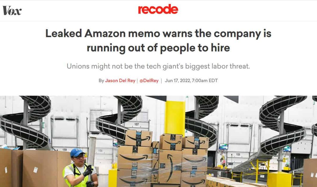 Is Amazon running out of people to hire?, Jim Sykes