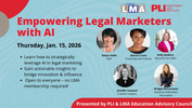 Takeaways from the LMA & PLI Webinar: Empowering Legal Marketers with AI – Bridging the Gap Between Innovation and Influence