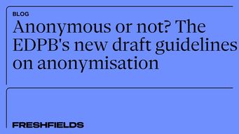 Anonymous or not? The EDPB's new draft guidelines on anonymisation