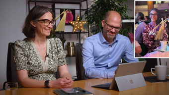 Luke Powell and Katherine Milliken react to highlights from the first year in their new roles