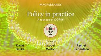Policy in practice episode 4: A roundup of COP26