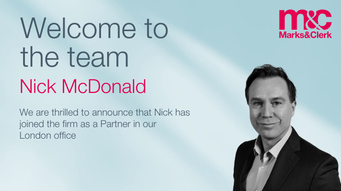 Leading Intellectual Property Lawyer Nick McDonald Joins Marks & Clerk as Partner