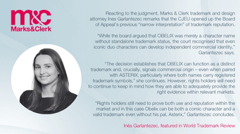 M&C in the news: CJEU OBELIX ruling offers “significant clarification” on reputation-based protection