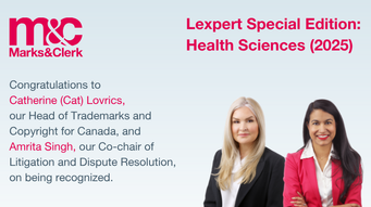 Lexpert recognizes two leading lawyers from Marks & Clerk in Canada