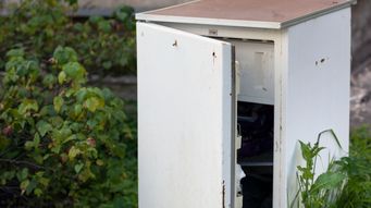 Fridges in Flowerbeds - Helping Save Food in Heatwaves