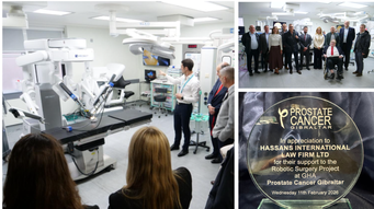 Gibraltar’s first long-distance robotic prostate surgery performed.
